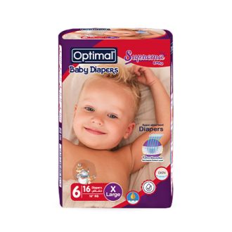 BABY DIAPER (6) X-LARGE (16+KG)-16pcs