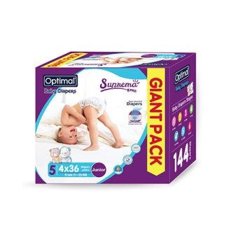 BABY DIAPER (5) JUNIOR (11-25KG)-Giant pack-144 pcs